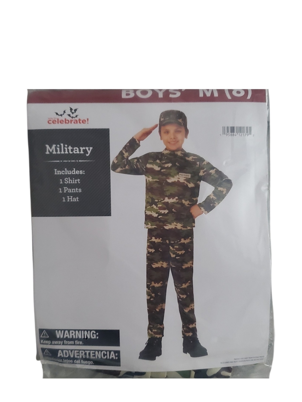 Boys' Military Camo Costume Set in Green